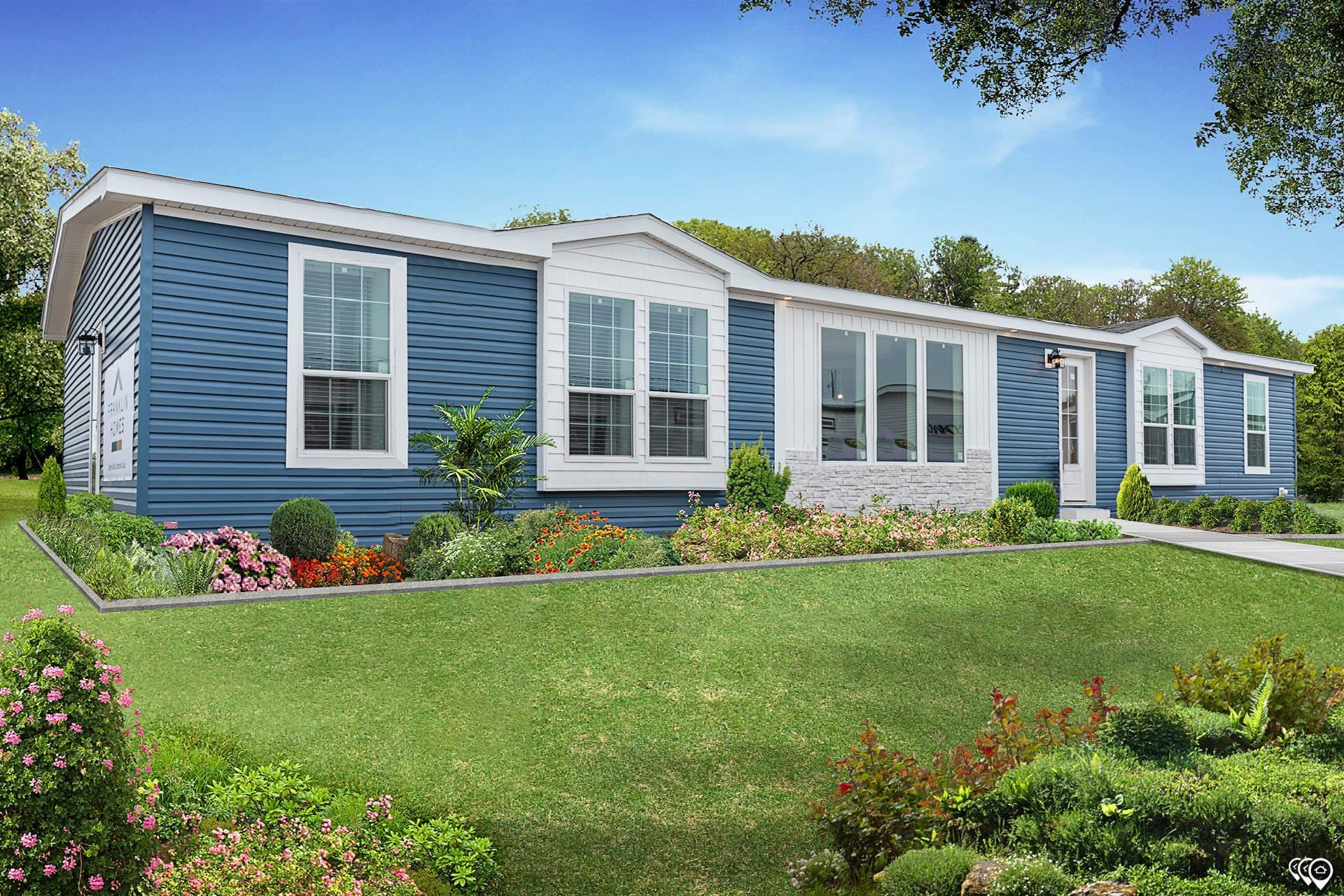 The shoreline hero, elevation, and exterior home features