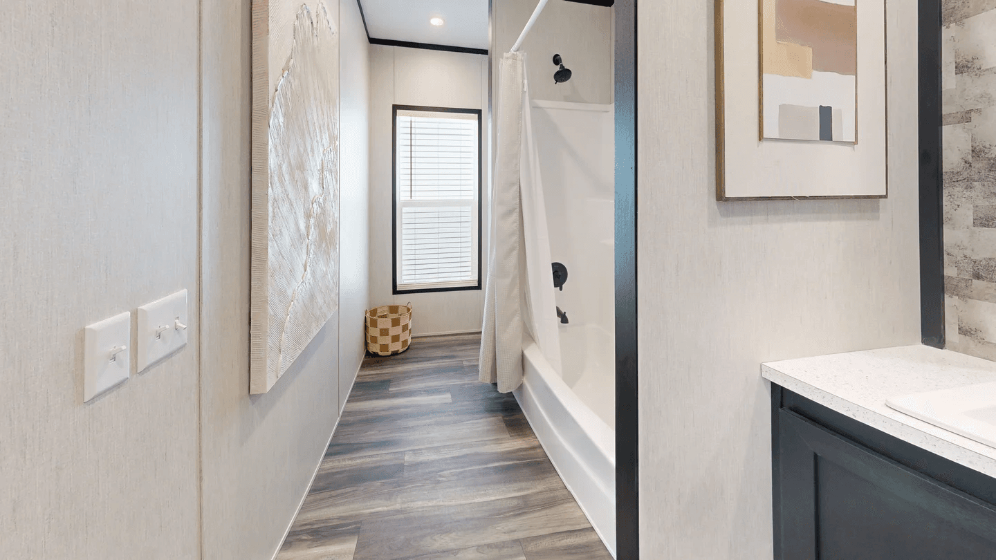 Dark nova bathroom home features