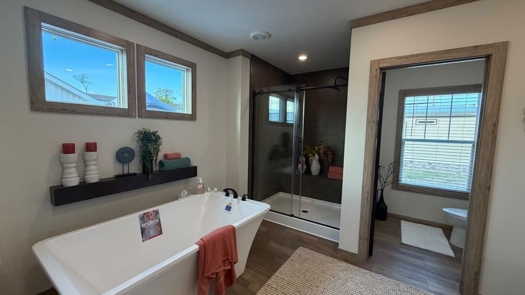 Mountain laurel (biloxi) bathroom home features