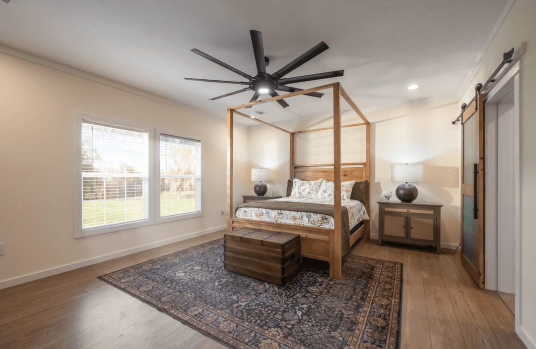 The rocking chair bedroom home features