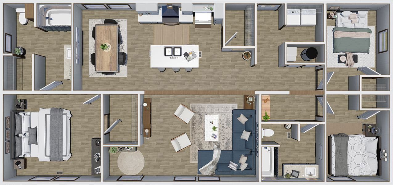Reveal floor plan home features