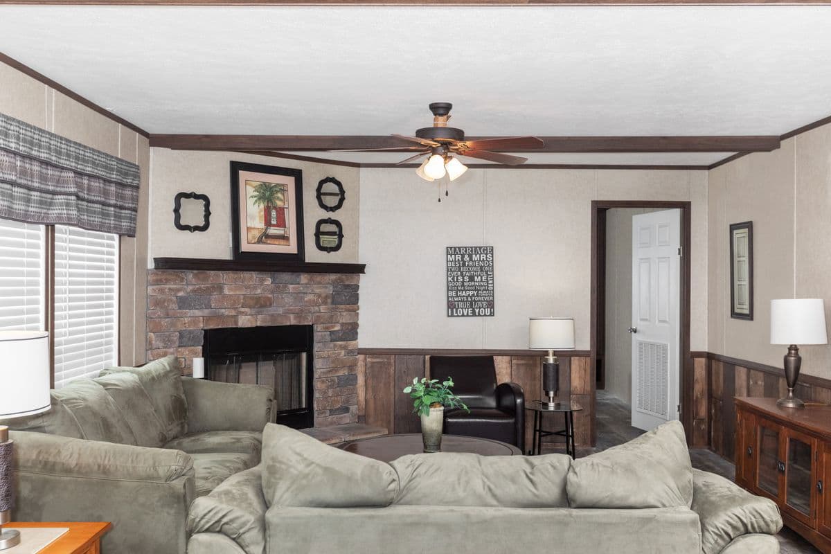 The riverway interior home features