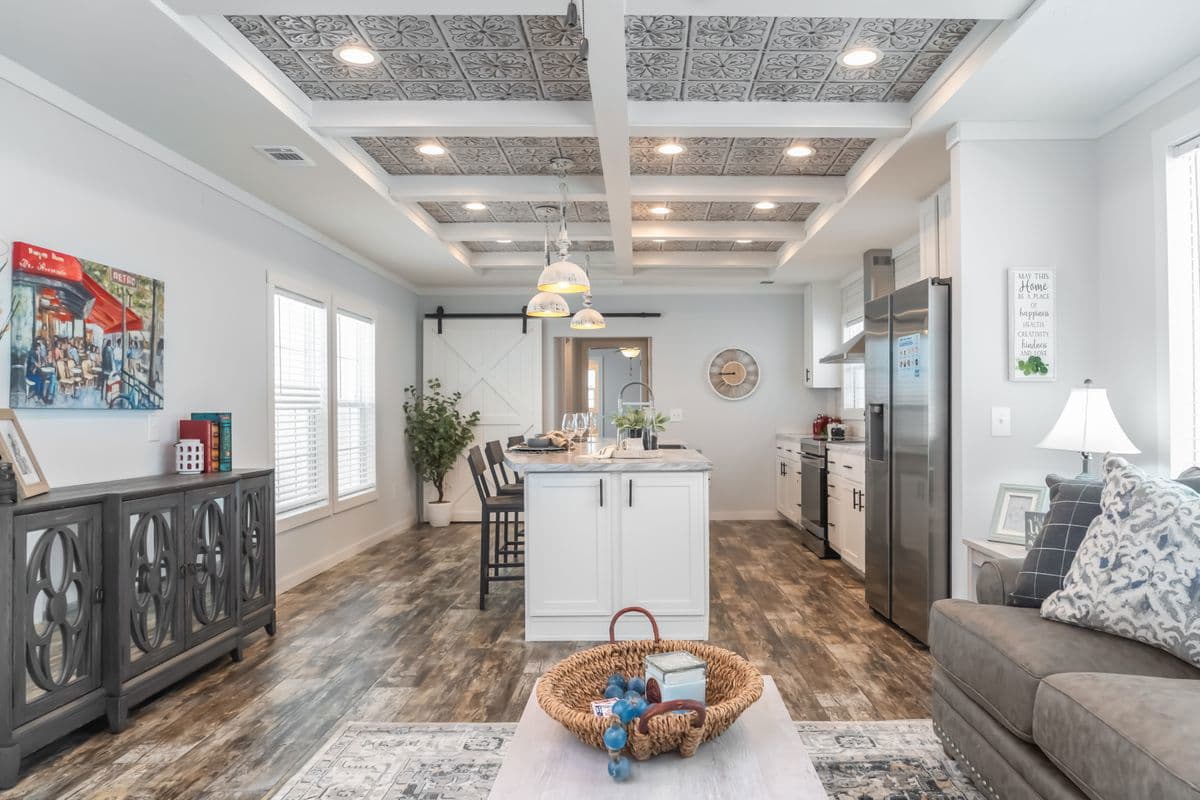 The dewey interior home features