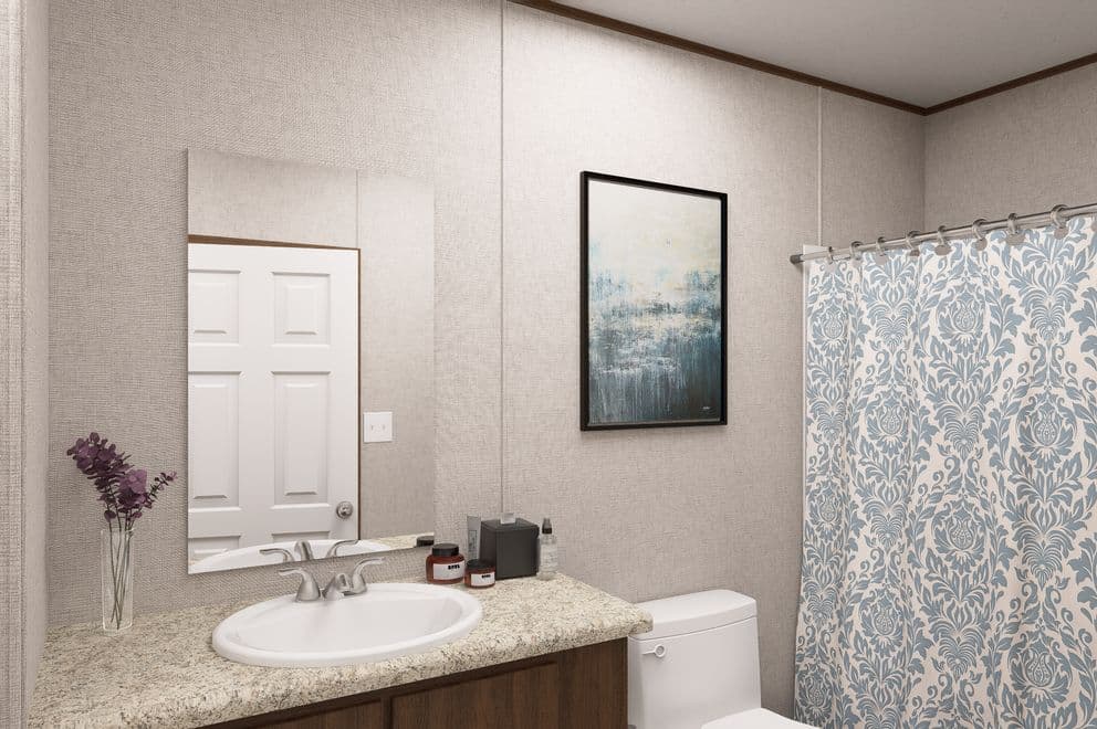 Magnolia bathroom home features