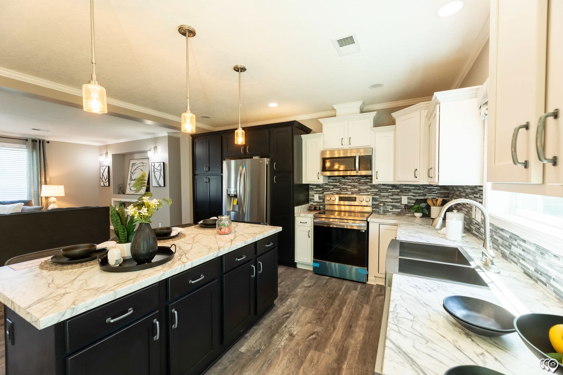 The grove kitchen home features