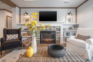 The reed interior home features