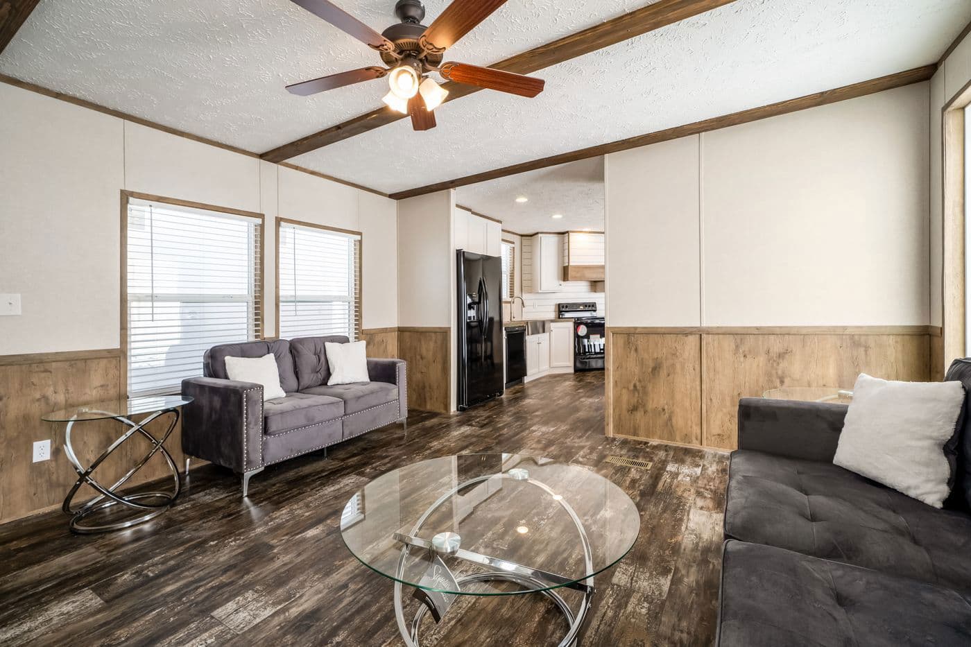 Anniversary entertainer interior home features