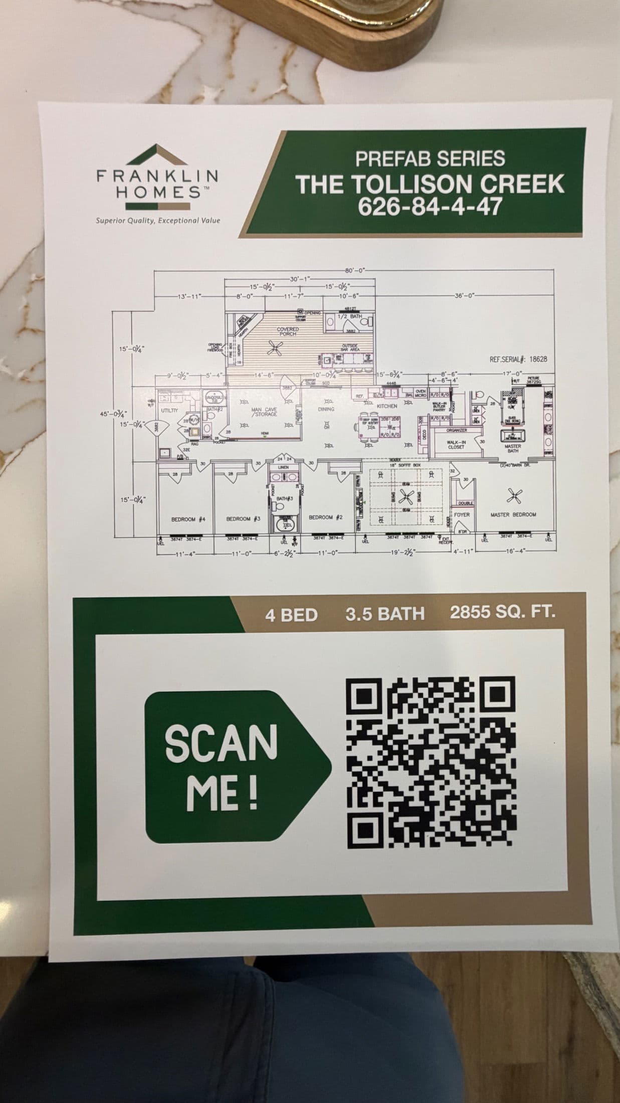 The tollison creek (biloxi)  home features