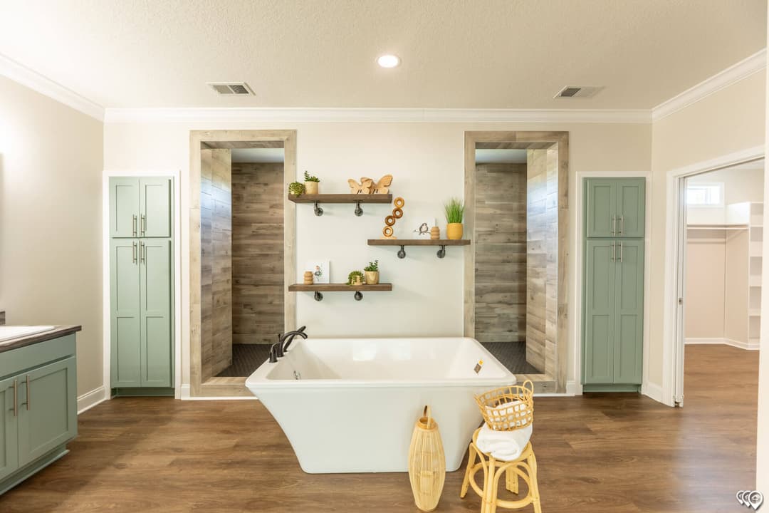 Cedar lake bathroom home features