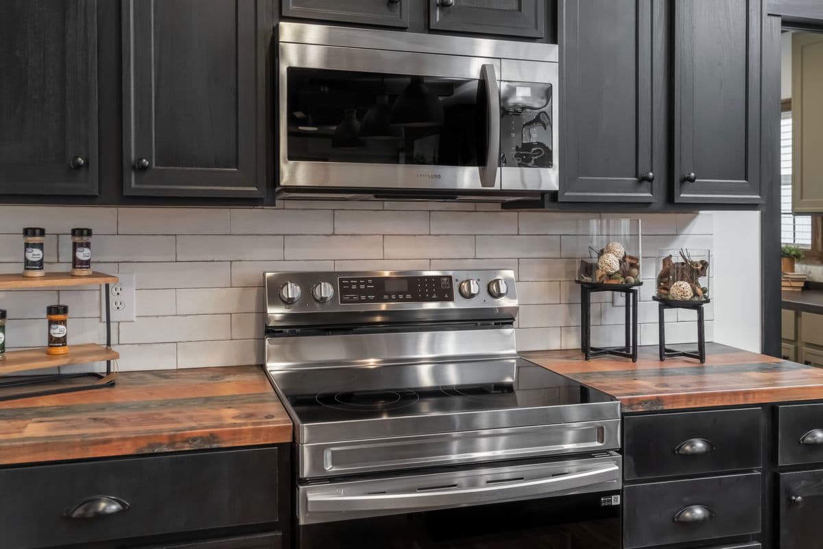 The mill house kitchen home features