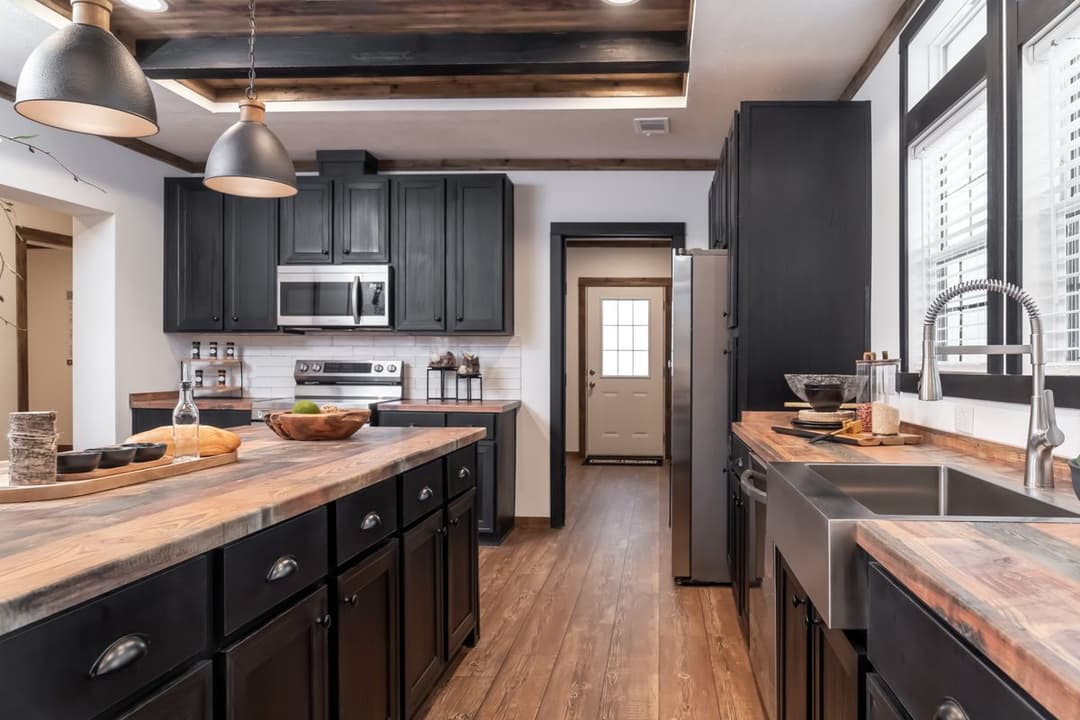 The mill house kitchen home features