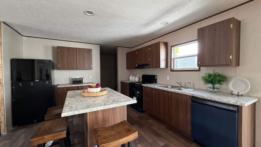 Redwood kitchen home features