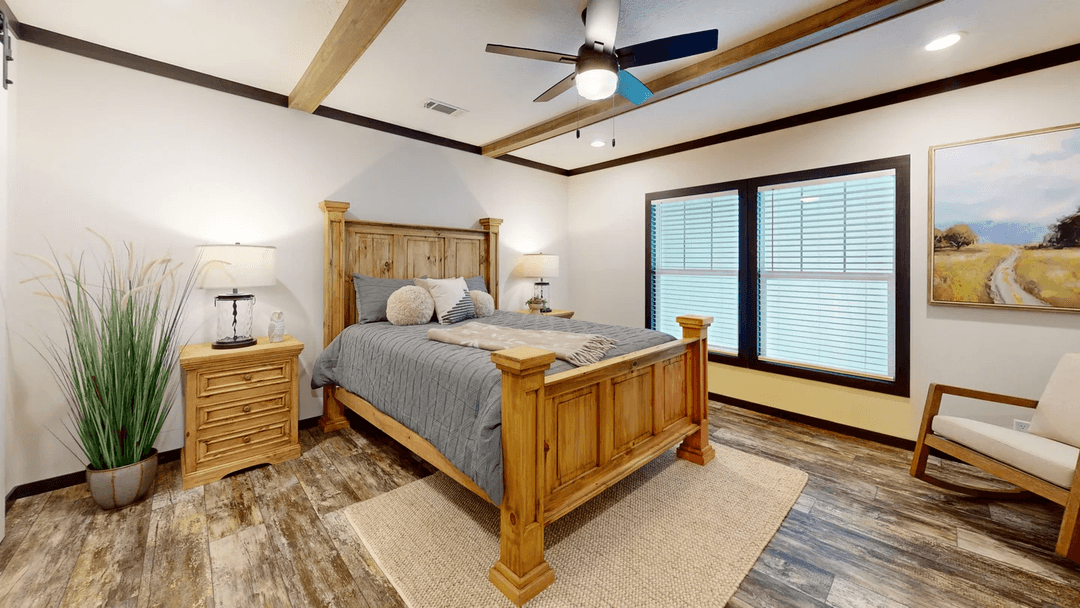 Boujee lux bedroom home features