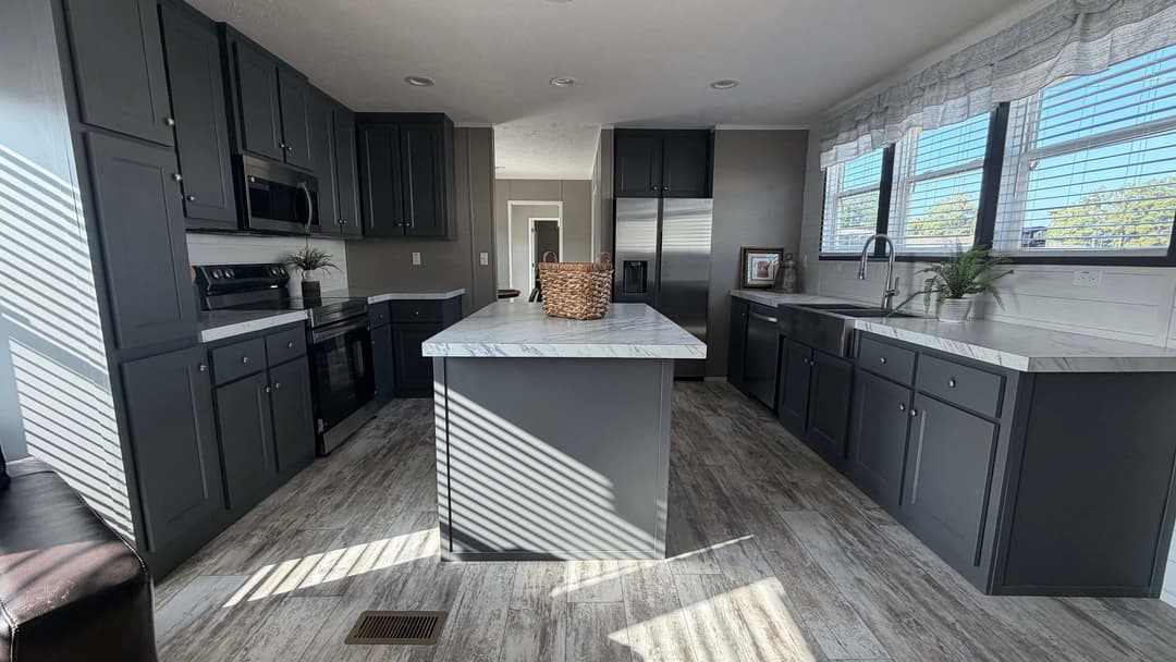 The driftwood kitchen home features