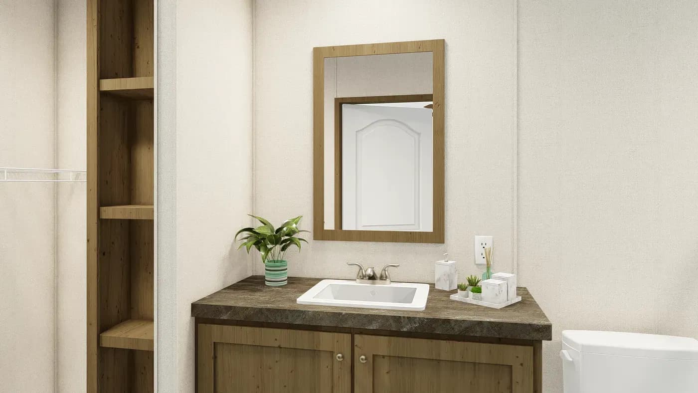 Grand living 72a bathroom home features