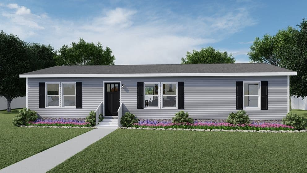 Glimpse elevation and exterior home features