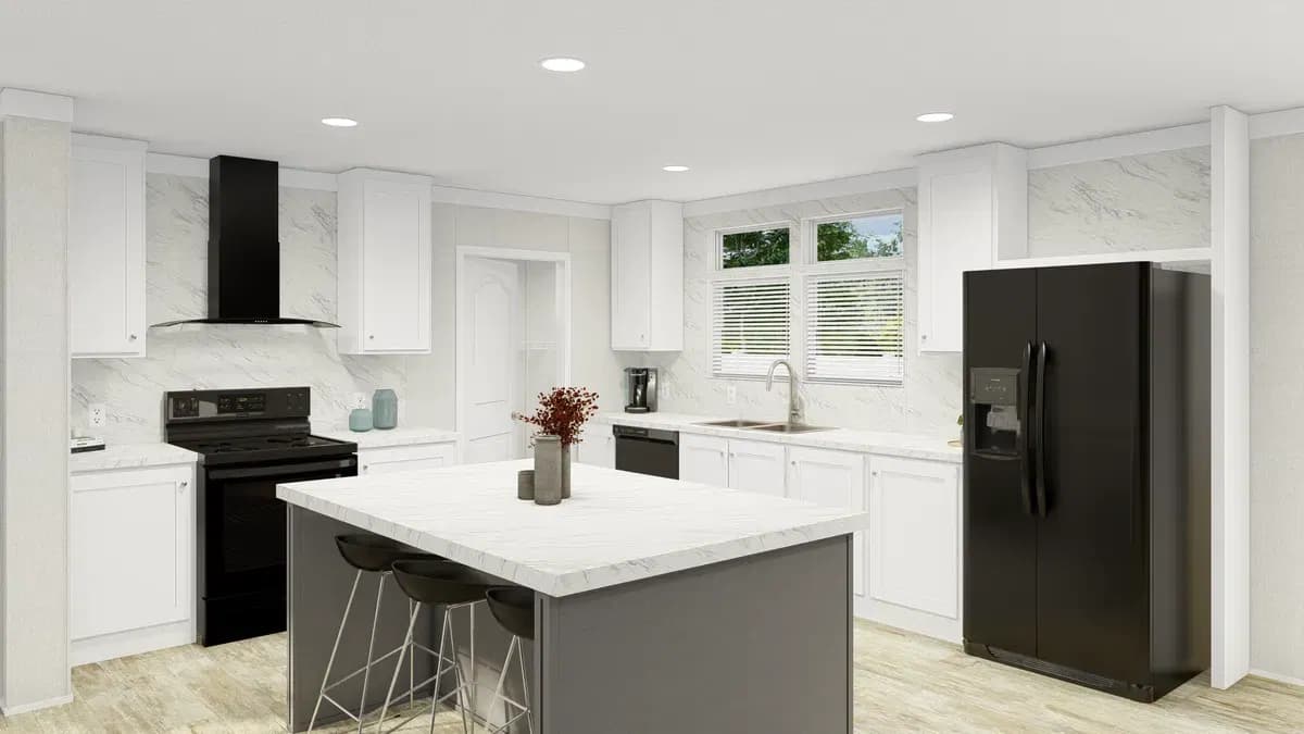 Grand living 76 kitchen home features