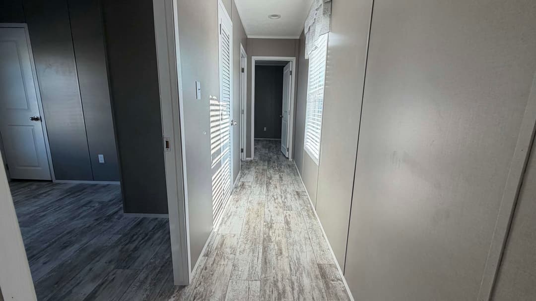 The driftwood interior home features