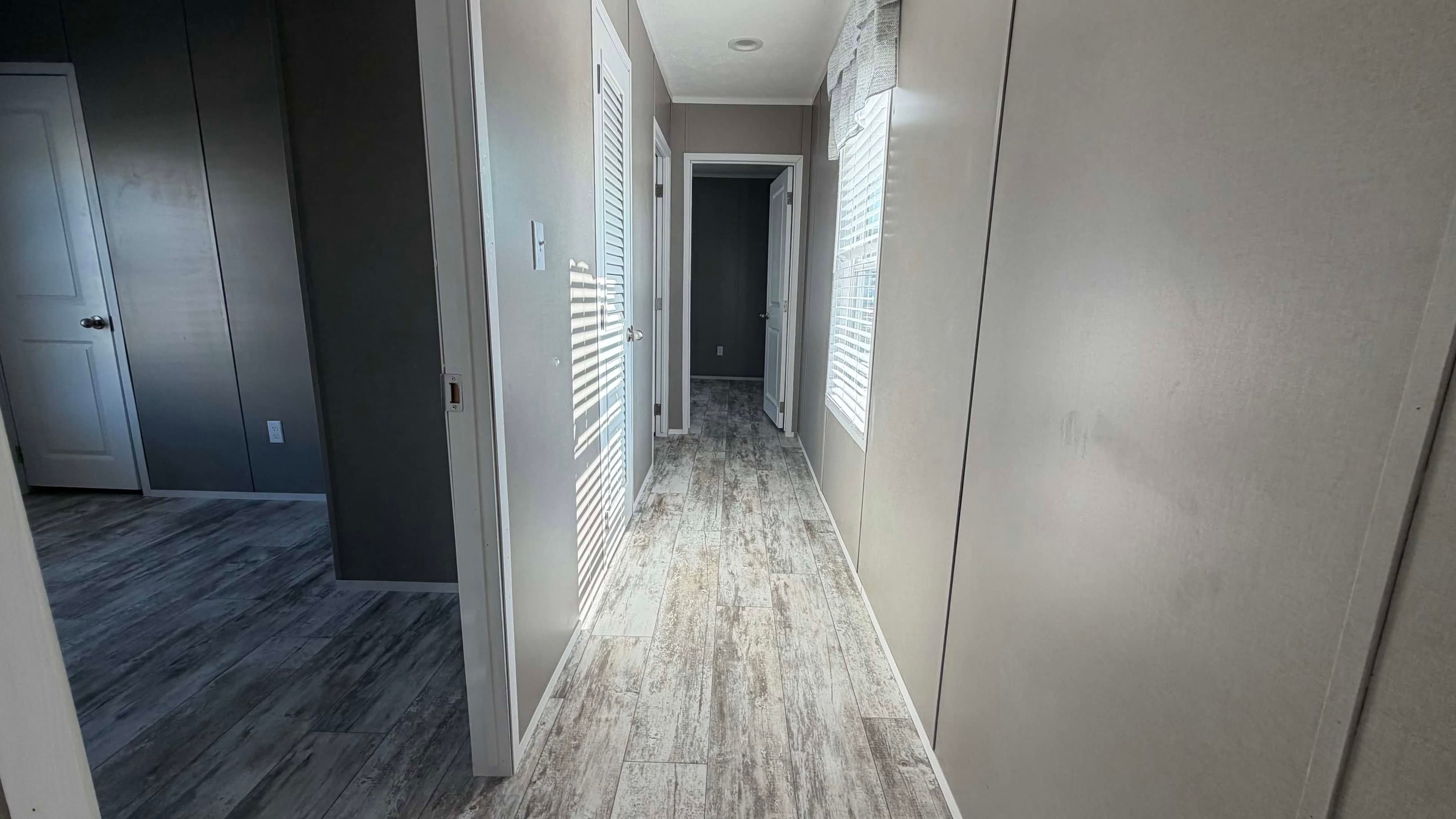 The driftwood interior home features
