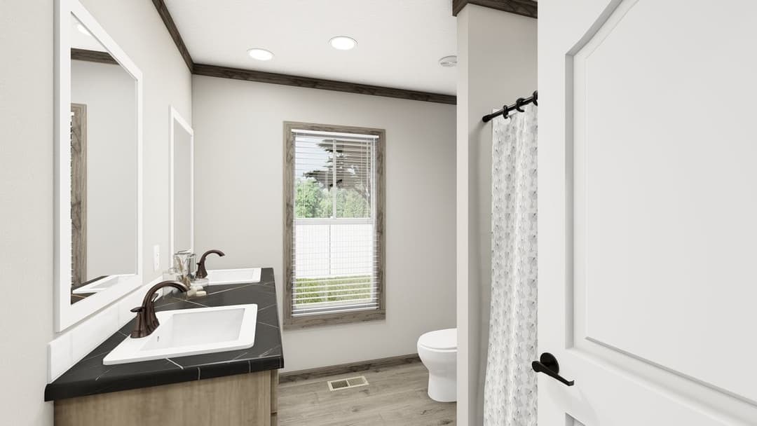 The madison bathroom home features