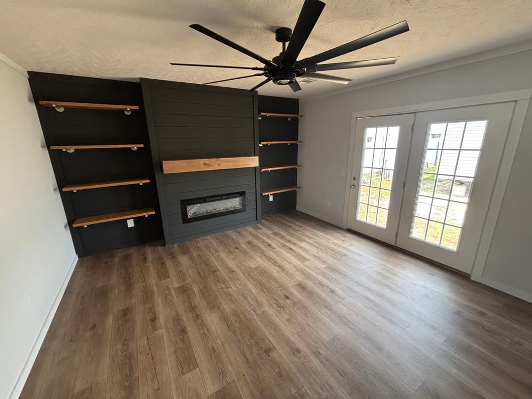 The magnolia bedroom home features