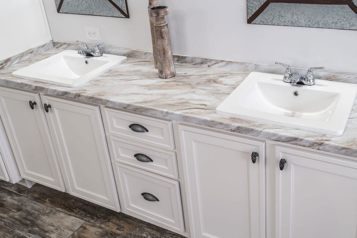 The leahy bathroom home features