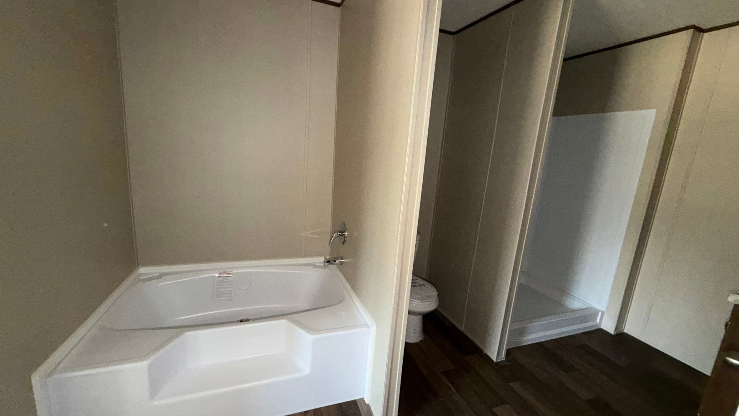 Redwood bathroom home features