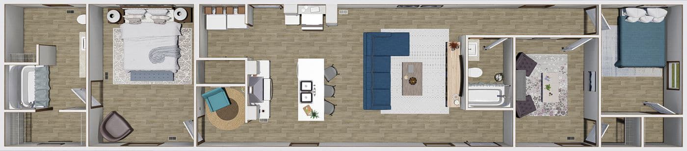 Sensation floor plan home features