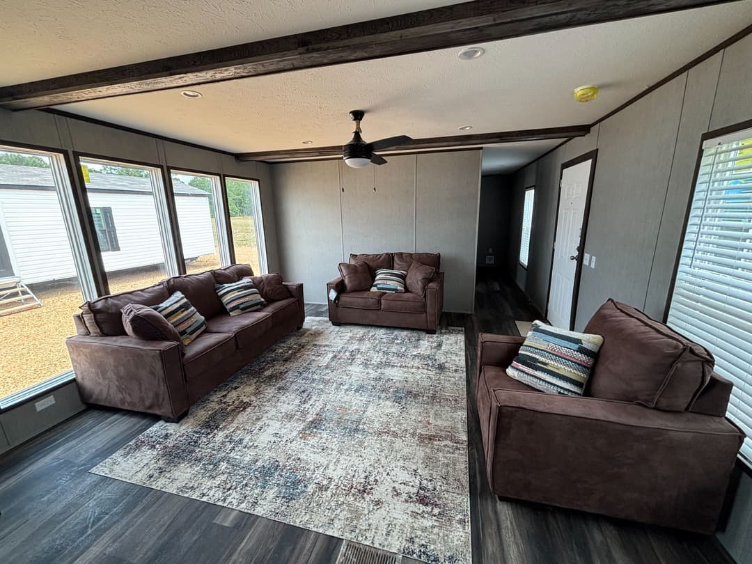 The seaside interior home features